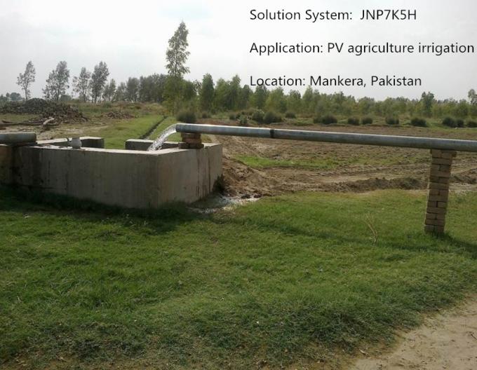 sistema de tratamiento solar de agua potable del sistema de irrigación de la bomba 7.5kw con el inversor solar