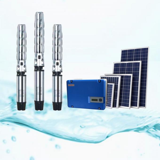 sistema de tratamiento solar de agua potable del sistema de irrigación de la bomba 7.5kw con el inversor solar