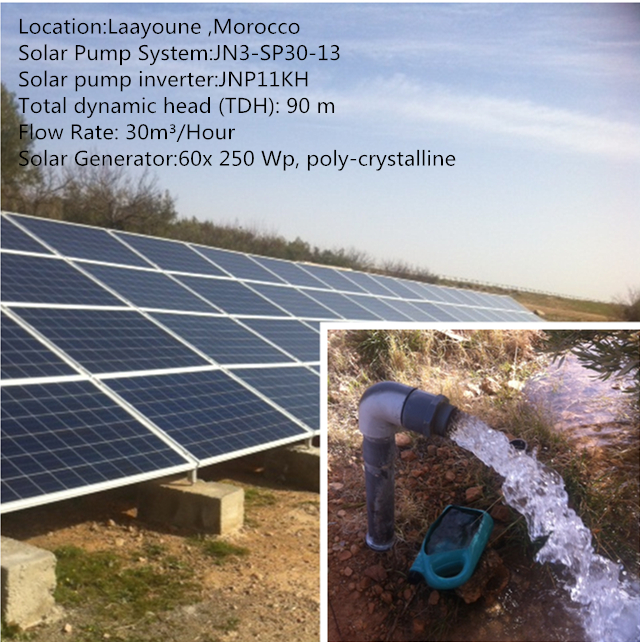 Sistema de irrigación accionado solar de la protección IP65 380v 11kw con la exhibición del LCD