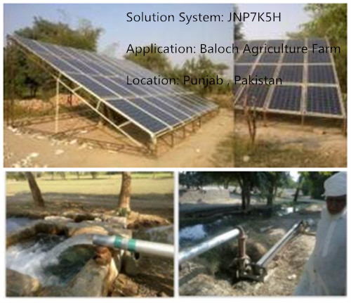 Sistema de bomba solar híbrido de agua del pozo profundo de JNTECH 22kW con el paquete de la corriente ALTERNA